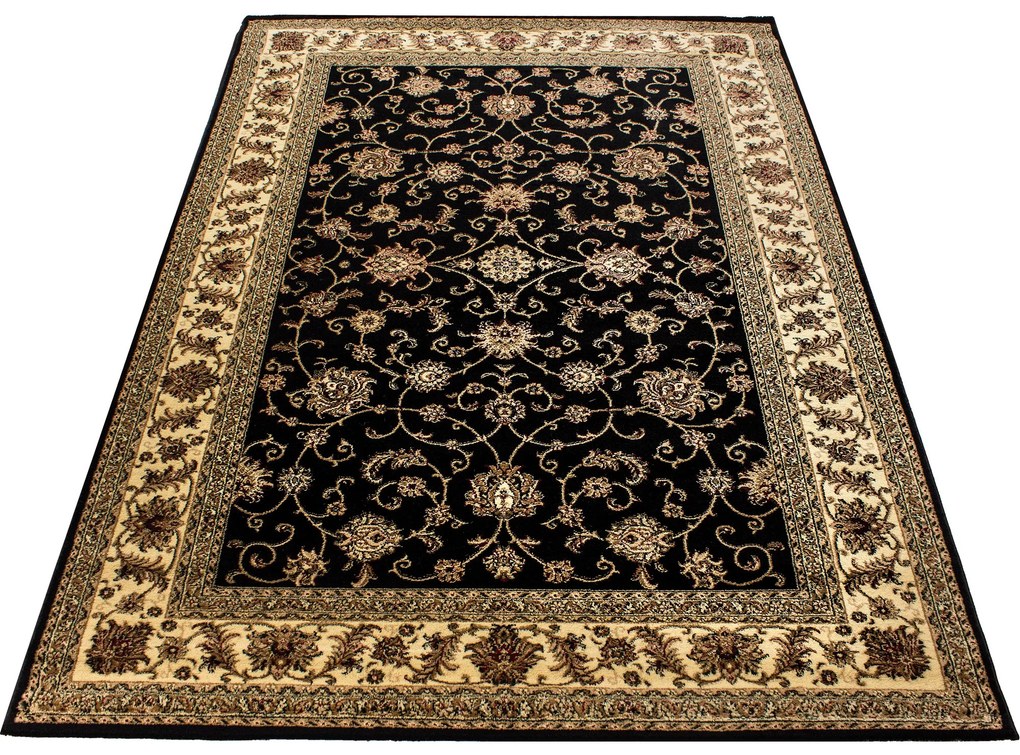 Ayyildiz, Kusový koberec Marrakesh 210 black, 160x230, čierna, kancelária