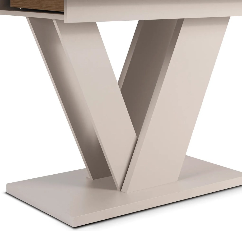 Vintino Jedálenský rozťahovací stôl ARES dub artisan/kašmír 120-160 cm