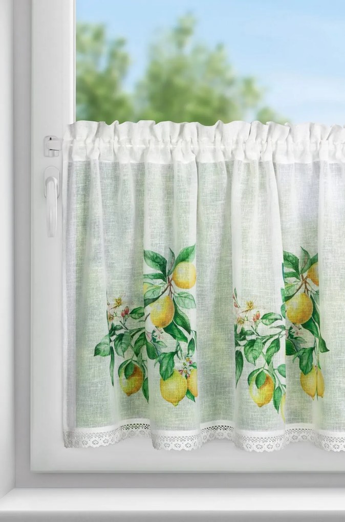 EUROFIRANY KRÁTKA ZÁCLONA NA PÁSKE CLOE 150X60 CM VIACFAREBNÁ