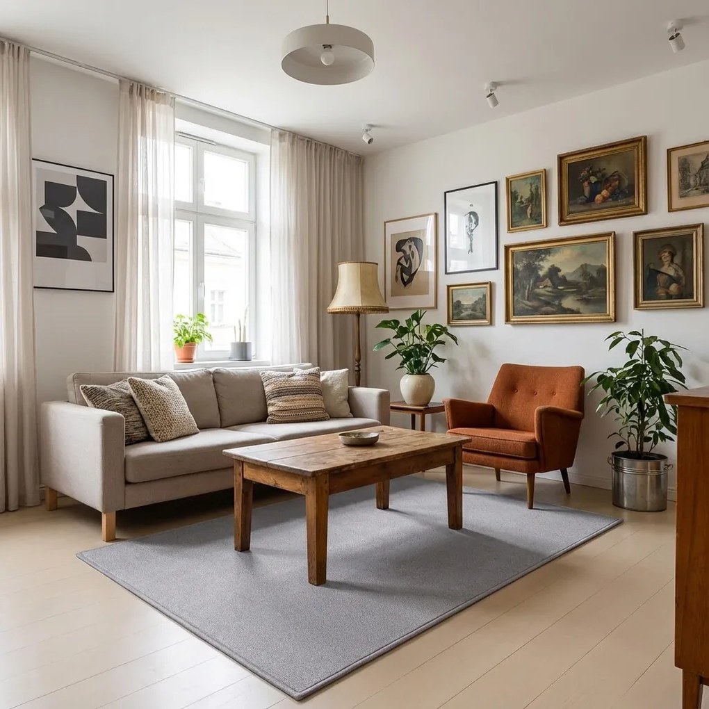 Kusový koberec Royal Lux 90 šedý, 400x500, šedá, obývacia izba, AladinWorld Expres