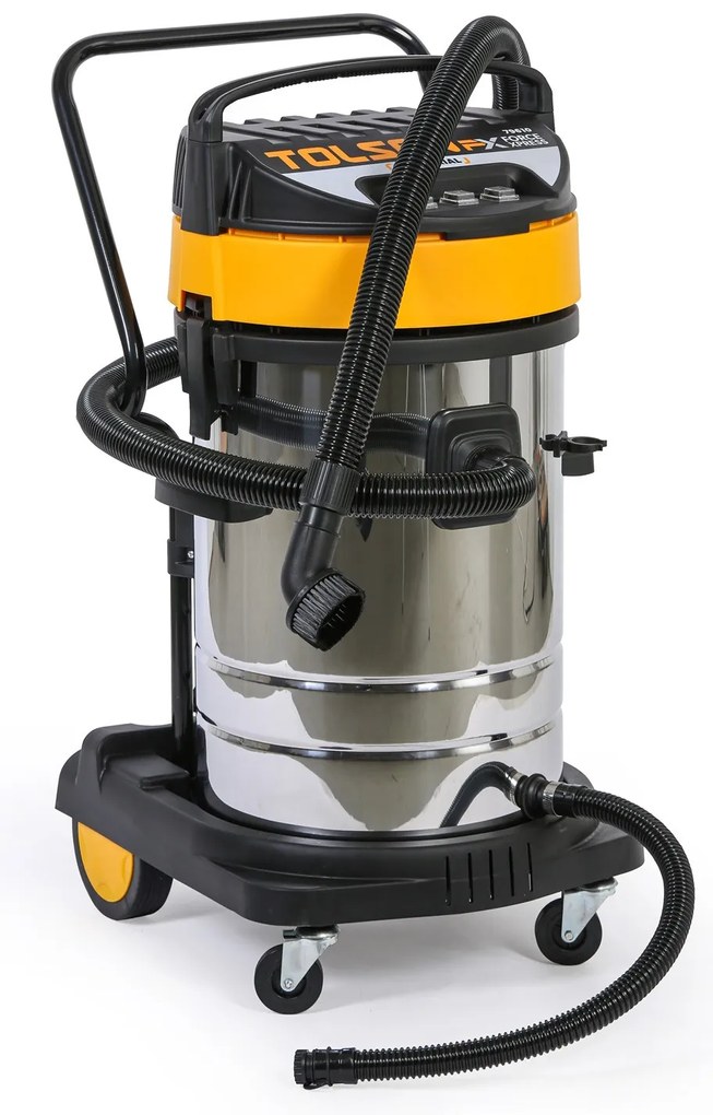 Priemyselný vysávač, suché/mokré sanie, 3000 W, 80 l