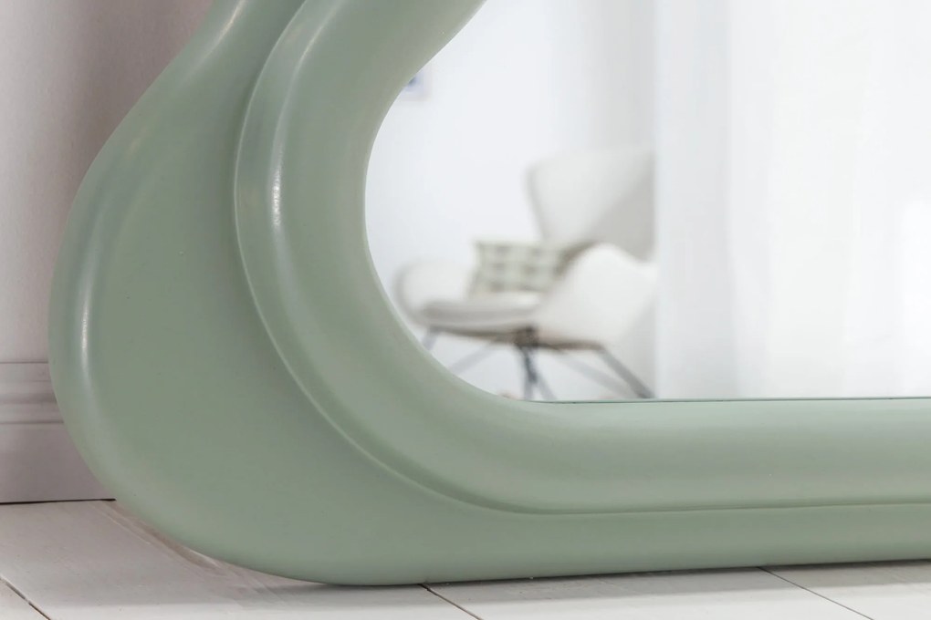 Nástenné zrkadlo Curvy 160cm šalvia zelená
