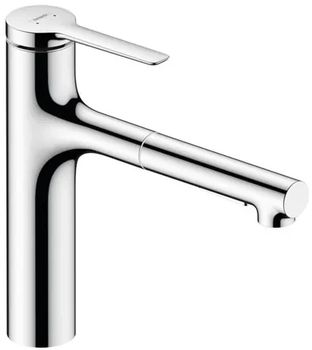 Drezová batéria Hansgrohe Zesis s vyťahovacou spŕškou, 2 prúdy chróm 74801000