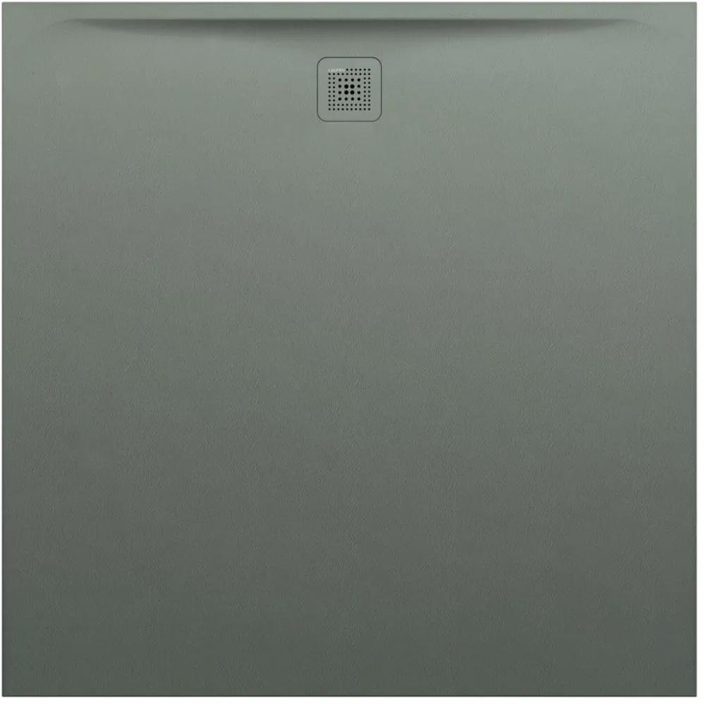 LAUFEN Pro štvorcová sprchová vanička z materiálu Marbond, odtok na boku, 1400 x 1400 x 40 mm, betónová šedá, H2129580790001