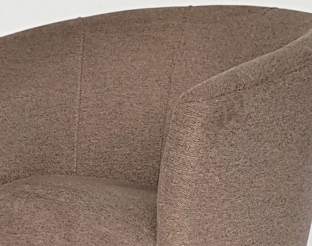 Kreslo Boston, hnedá látka