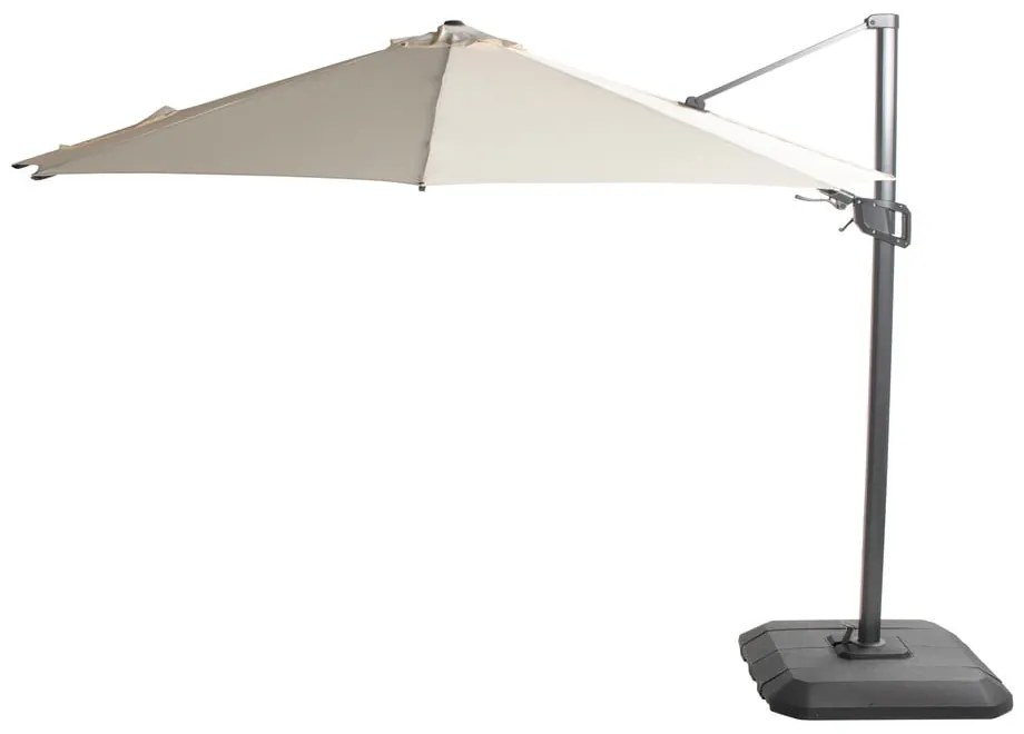 Béžový slnečník ø 350 cm Shadowflex Deluxe – Hartman