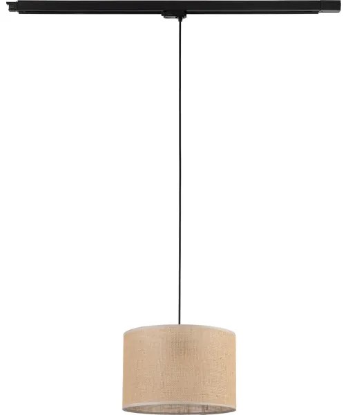 Luster na lanku 3-fáz. lišto. systému TRACER 1xE27/15W/230V pr. 30 cm čierna/hnedá