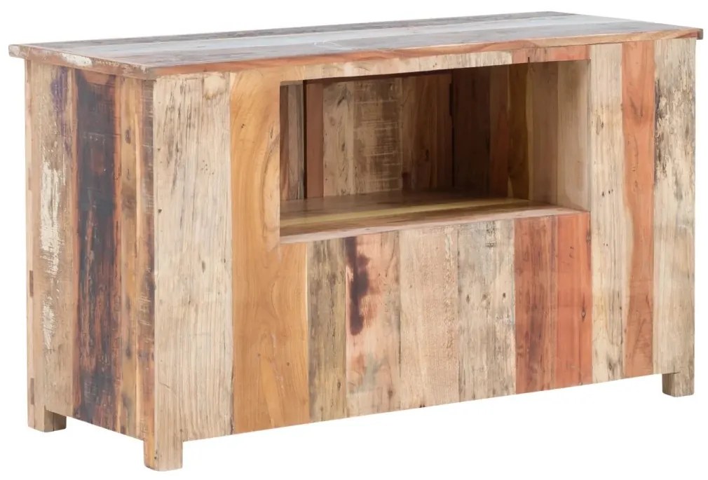 furniture-nabytek.cz - Masivní pod umyvadlová skříňka Sumana z recyklovaného dřeva, lakovaná, hnědá – 130×50×75 cm