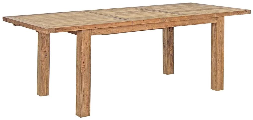 Záhradný rozkladací stôl tonby 160 (220) x 95 cm prírodný MUZZA