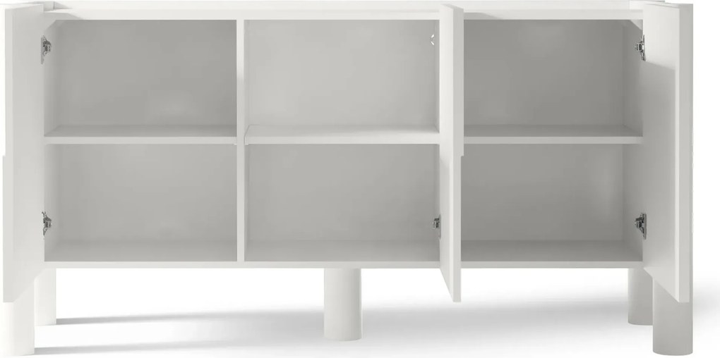 Dizajnová komoda Lunaria 160 cm biela