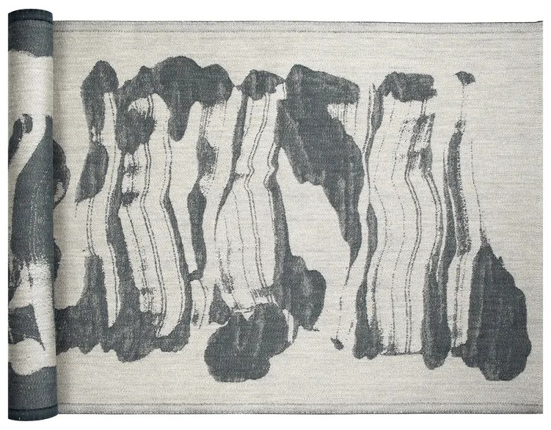 Podložka do sauny Savu 46x150, ľan-tmavo sivá