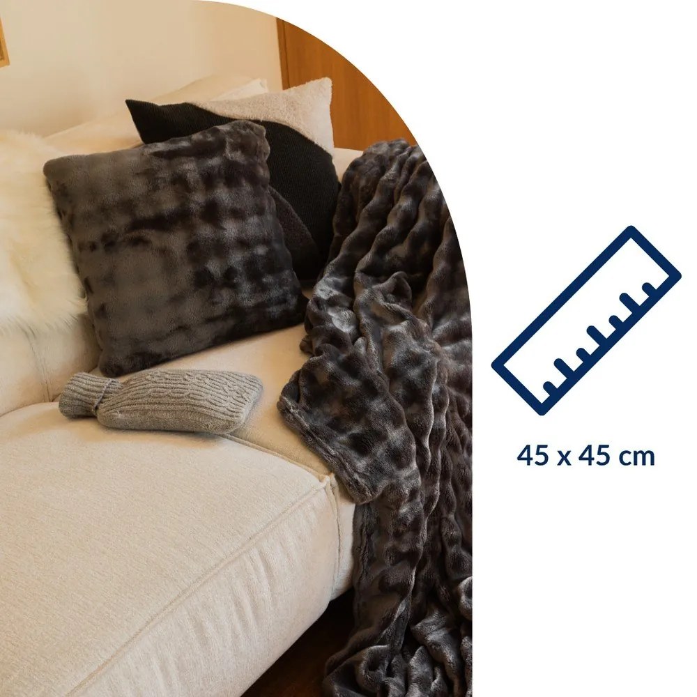 Dekoračný vankúš z mikroplyšu 45x45 cm Wave – Tiseco Home Studio