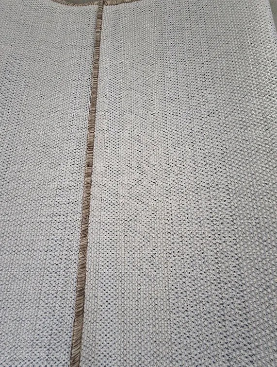 Sisalový koberec s pruhmi Sizal Sede – sivý obdĺžnikový Rozmer: 80x250 cm