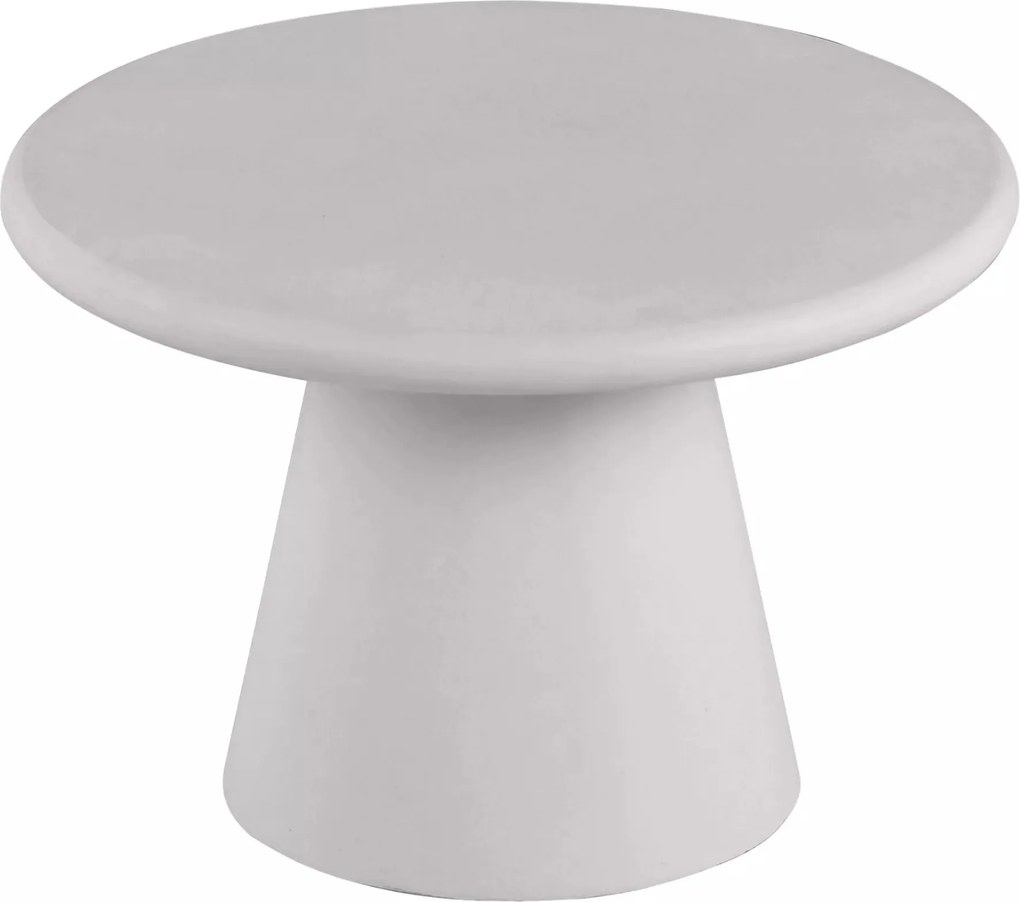 Okrúhly konferenčný stolík Clav 60 cm - svetlošedý