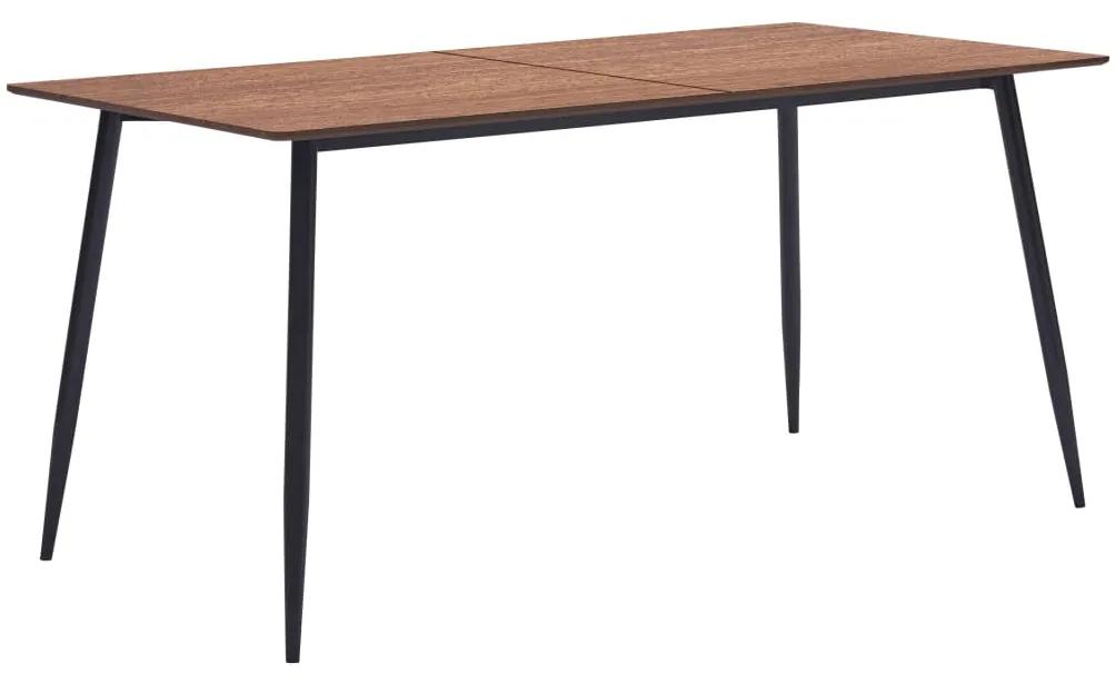 Jedálenský stôl, hnedý 140x70x75 cm, MDF