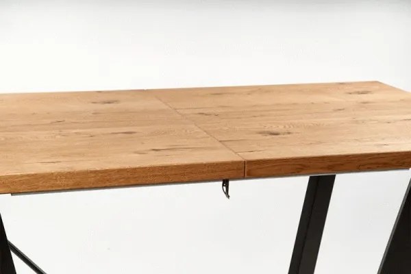 Jedálenský rozkladací stôl Massive 160/250 cm dub artisan/čierny