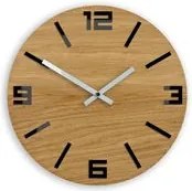 Drevené nástenné hodiny Arabic Čierna