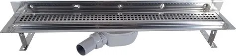 Ceramia S-Line sprchový žľab klasik 85 cm nerez lesk štvorčeky ZLAB90NRZ1LEM