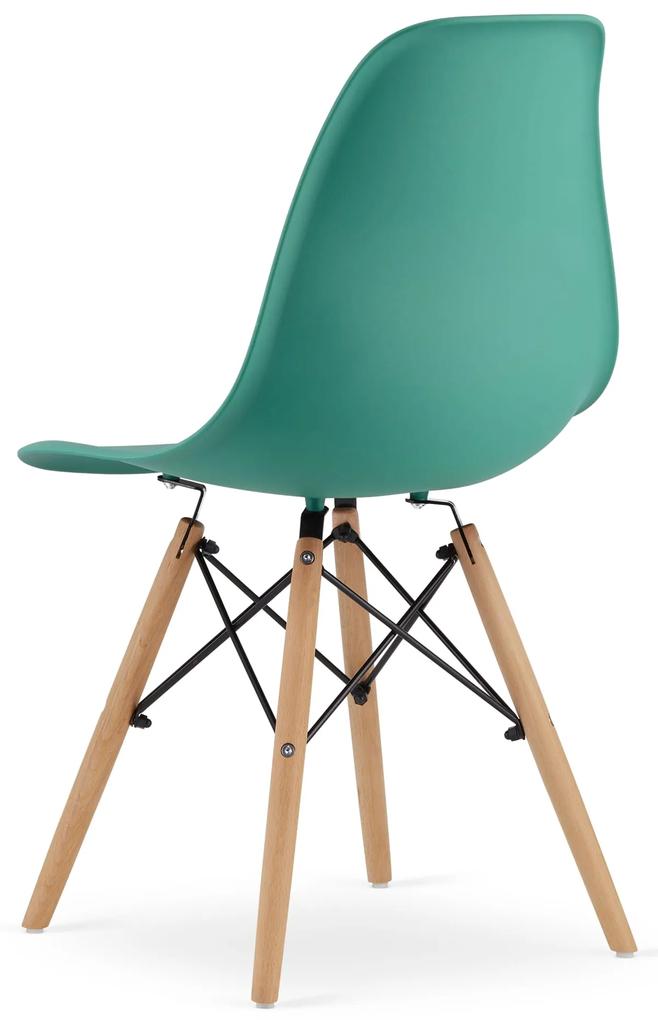 Dekorstudio Dizajnová stolička ENZO L zelená-morská Počet stoličiek: 4ks