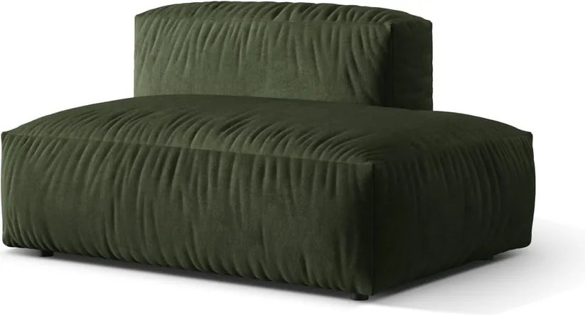 Zelený zamatový modul pohovky (pravý roh) Martina – Micadoni