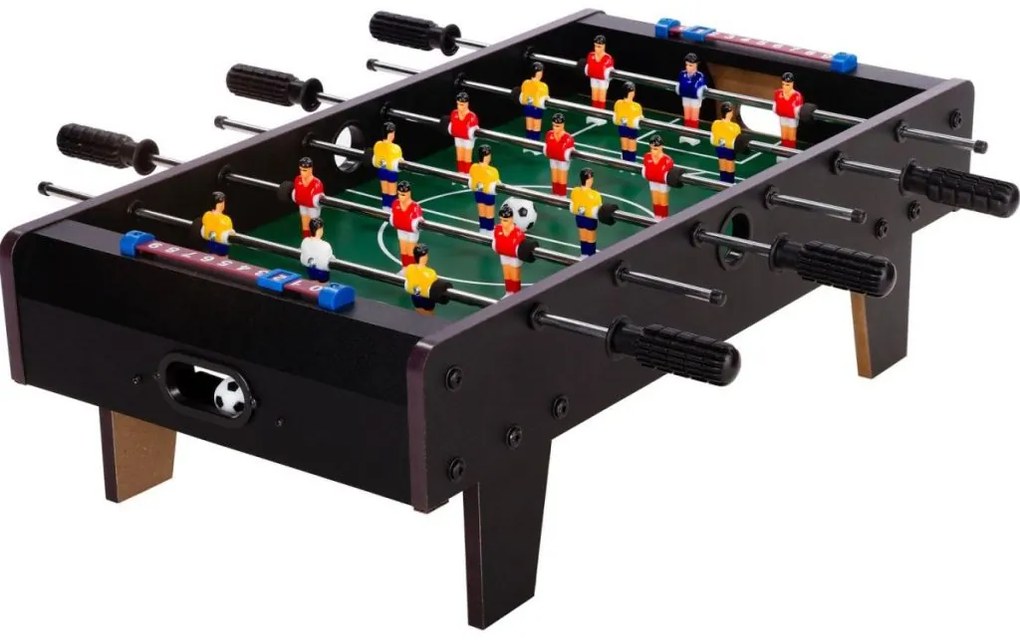 GamesPlanet® 43251 Mini stolný futbal s nožičkami 70 x 37 x 25 cm, čierny