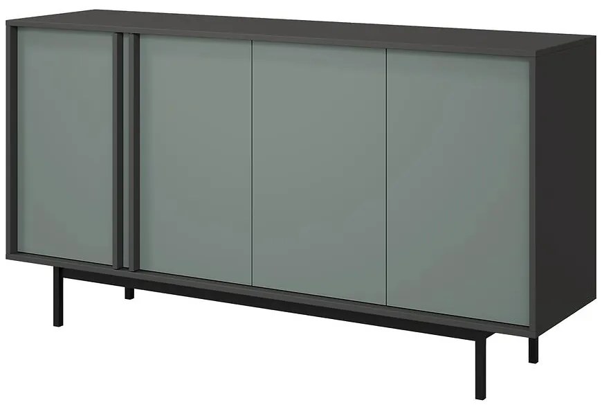 Komoda 160 Alsy 6 Aloe/Antracit