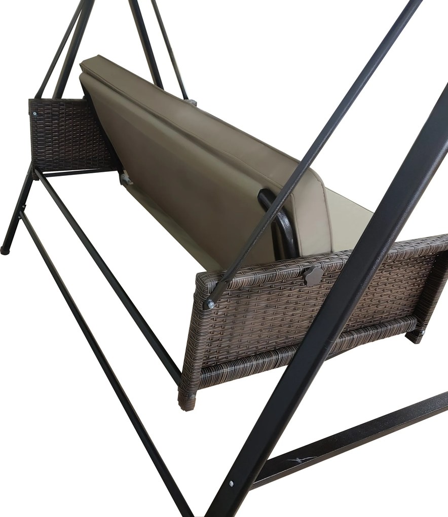 Záhradná hojdačka pre 3 osoby Houseland Siena