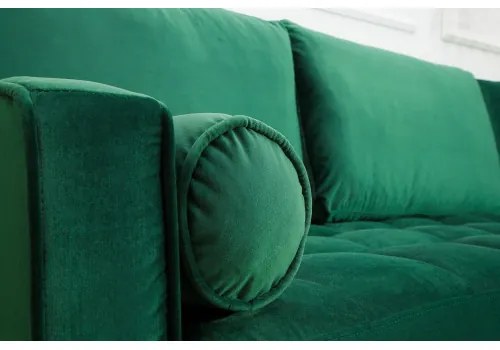Rohová sedacia súprava 40274 Cozy - Zamat Smaragdovozelená  - Komfort-nábytok