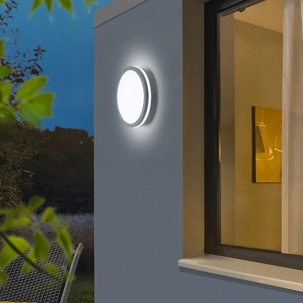 Brilagi - LED vonkajšie svietidlo so senzorom BENE LED/24W/230V priemer 26 cm IP54