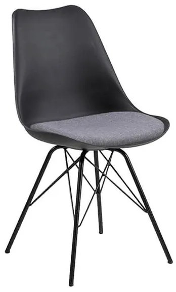 Eris jedálenská stolička čierna / sivá