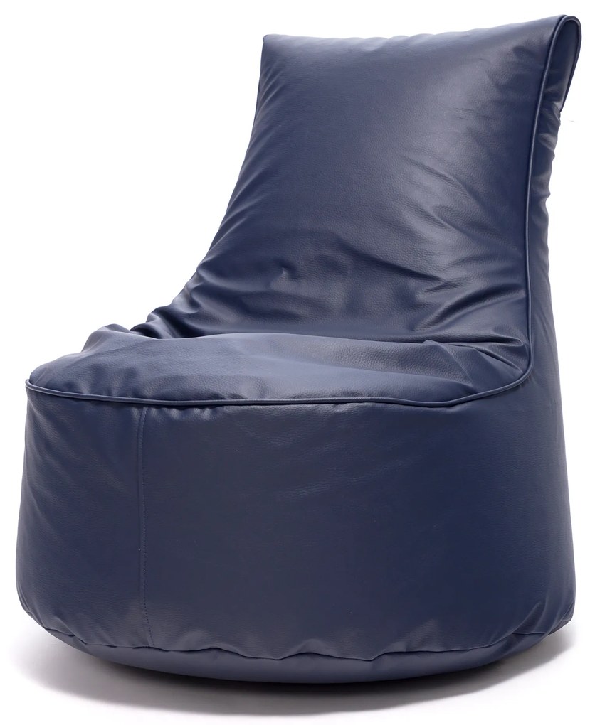 INTERMEDIC SK Sedací Vak Seat S Ekokoža Farba: E11 - Modrá tmavá (Ekokoža)