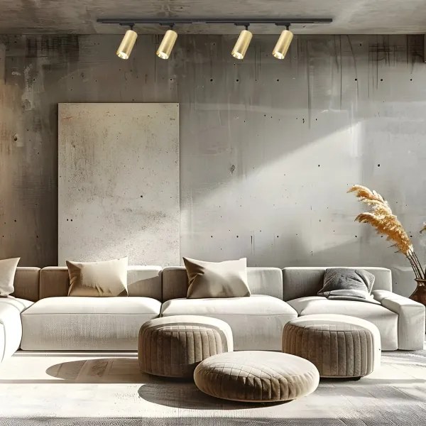 Bodové svietidlo v lištovom systéme MICA 4xGU10/10W/230V zlatá/čierna