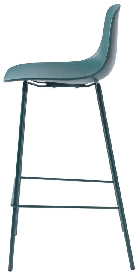 Plastová barová stolička v petrolejovomodrej farbe 92,5 cm Whitby – Unique Furniture