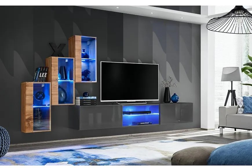 Obývacia Stena Switch Xxii Wotan/Grafit