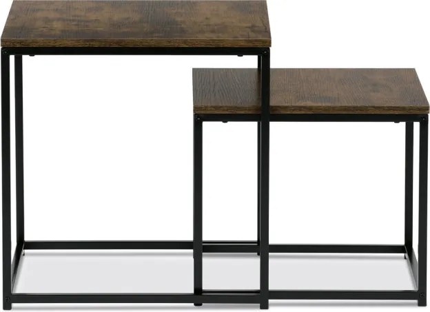 Sada 2 konferenčných stolíkov old wood AF-076 OLW