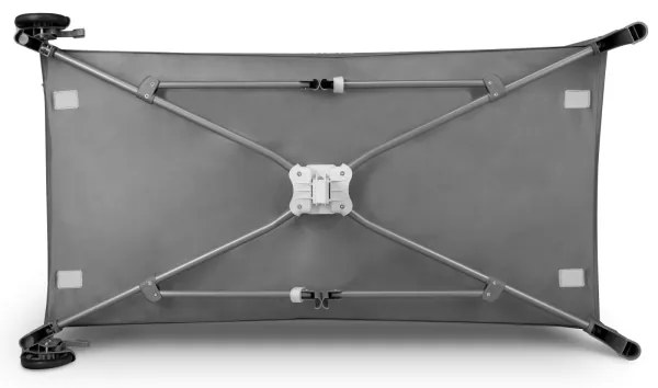 Lionelo - Cestovná postieľka FLOWER Sivá Scandi