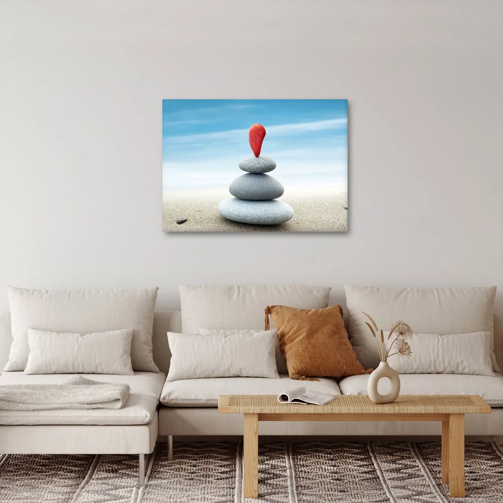 Obraz - Rovnováha s kameňmi (70x50 cm)