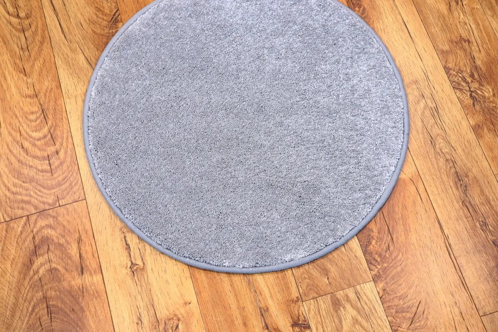 Kusový koberec Laguna šedá kruh, 200x200 (priemer) kruh, šedá, obývacia izba, Vopi