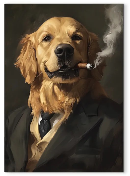 drevko | Obraz Zlatý retriever s charizmou