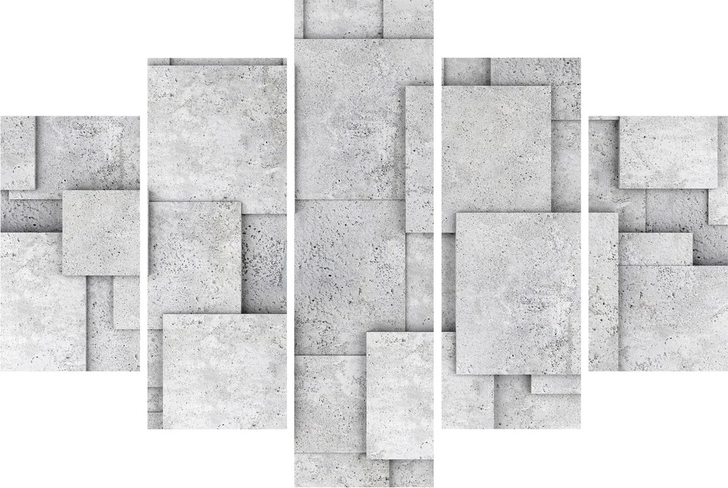 Obraz - Abstrakcia betónových kachličiek (150x105 cm)