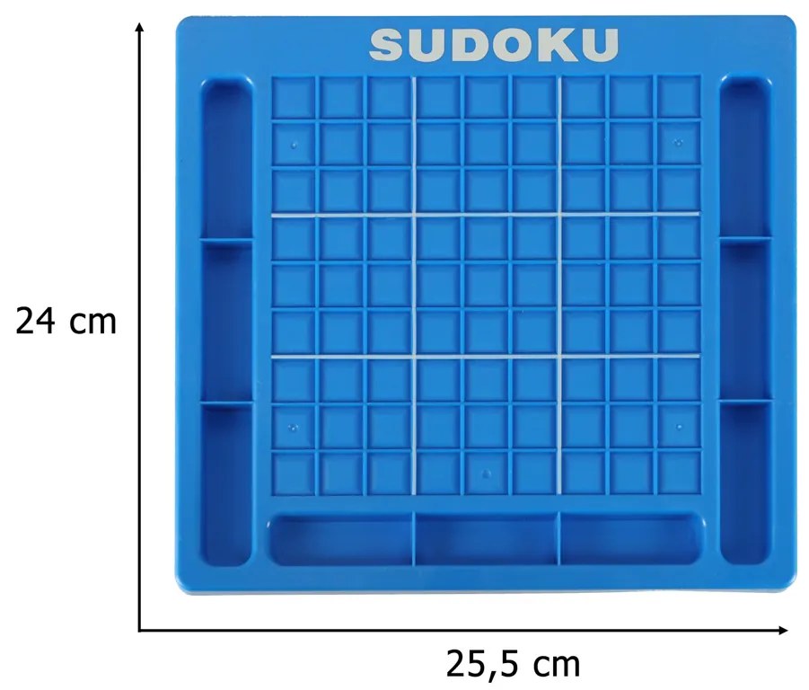 KIK Sudoku číselné - logická hra pre deti 3+ | 81 kociek, plastová doska, edukatívna