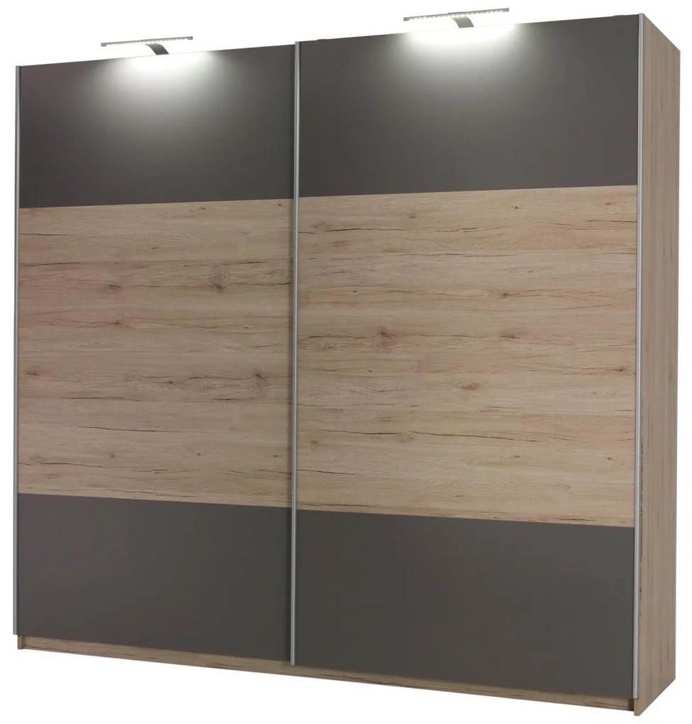 Šatníková skriňa Daphis 1 F (san remo) (s LED osvetlením). Akcia -20%. Vlastná spoľahlivá doprava až k Vám domov. 1123769