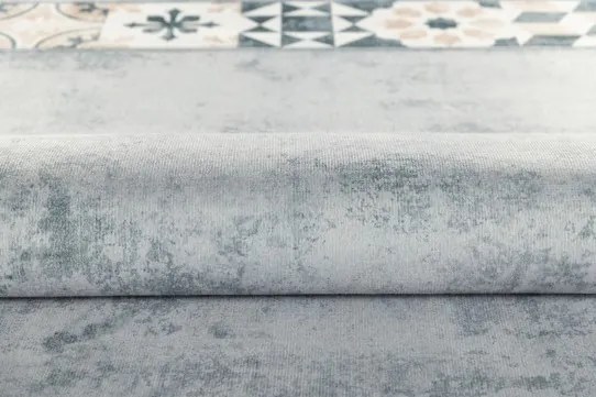Protišmykový koberec / behúň CRYSTAL PRINT (CR-3) sivý / béžový