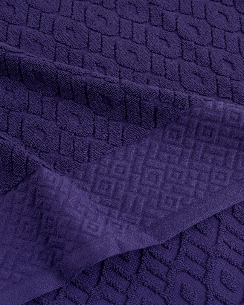Uterák Lattice 50x90 cm deep violet