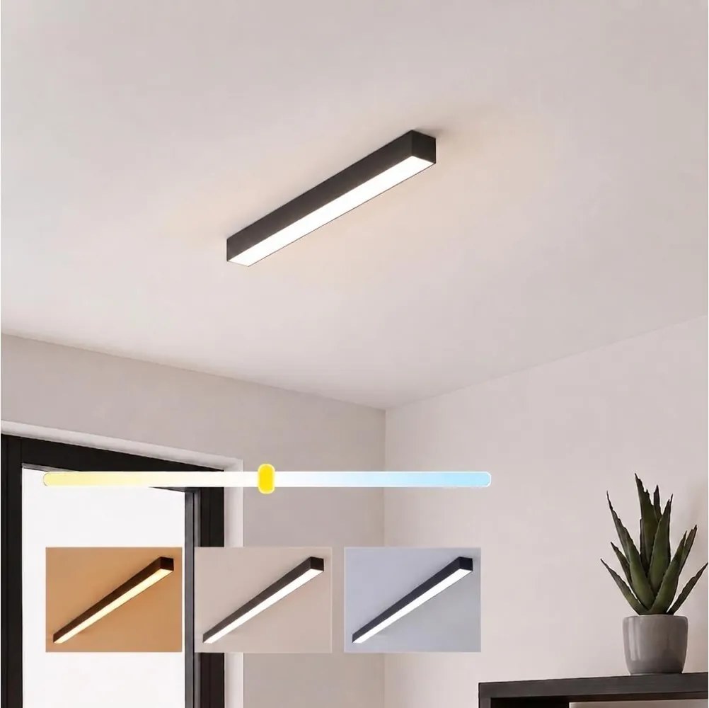 Brilagi - LED stropné prisadené svietidlo FULLDAY LED, 10/15/20 W, 230 V, 2700/4000/6000 K, čierne