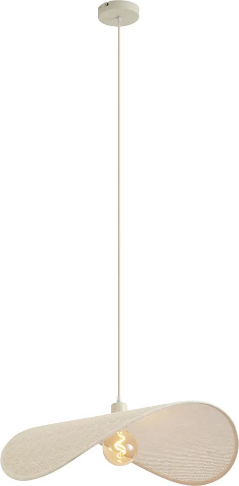 Moderná závesná lampa béžová 65cm - Hat