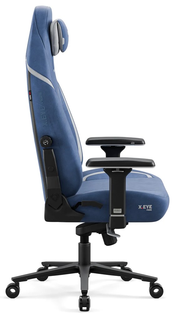 Modrá látková herná stolička Diablo X.Eye Prime Meta Ocean