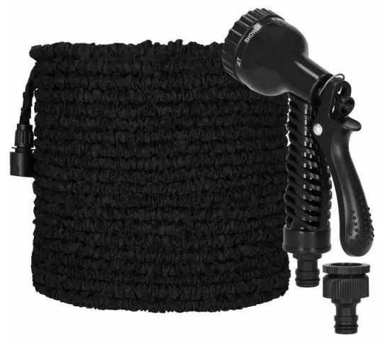 SPRINGOS Záhradná hadica flexibilná 60 m, čierna SPRINGOS X-HOSE