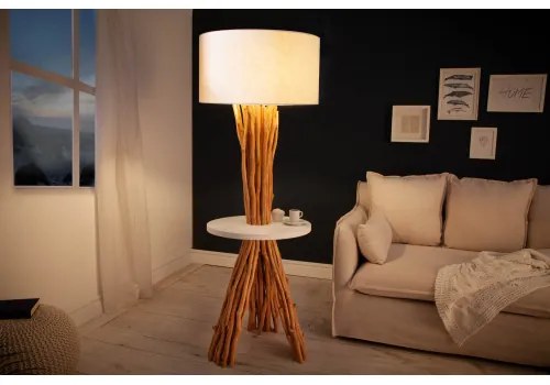 Stojaca lampa 40400 Servant 150cm Prírodná Logan Drevo  - Komfort-nábytok