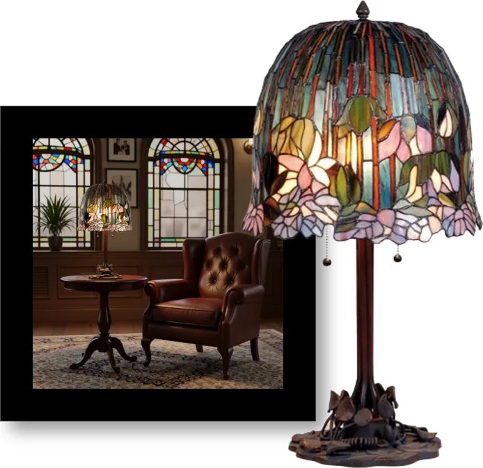Tiffany štýl lampa 35*68 POND LILY originál v aukcii US$12.5 mil